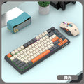 Dazzling silver fox k920 wireless bluetooth dual-mode mechanical feel keyboard and mouse combo with display knob and tri-color design