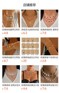 Wholesale butterfly full diamond necklace - new european and american cross-border fashion jewelry, high-end ins style choker necklace for women