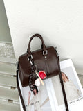 Genuine leather pillow bag women's 2024 new top layer vegetable tanned cowhide fashioneasiest for match soft leather satchel women's bag crossbody bag