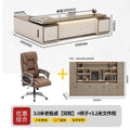 3.0m boss desk double cabinets + chairs + 3.2m file cabinets