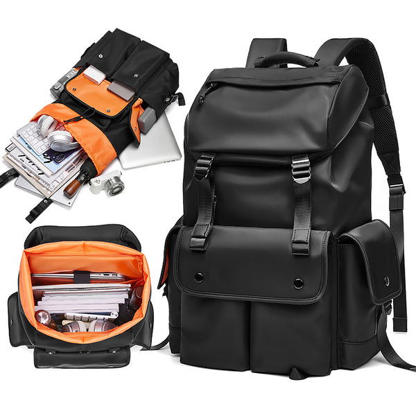 Men's backpack casual fashion backpack lightweight college student Korean version schoolbag women's computer bag travel bag men