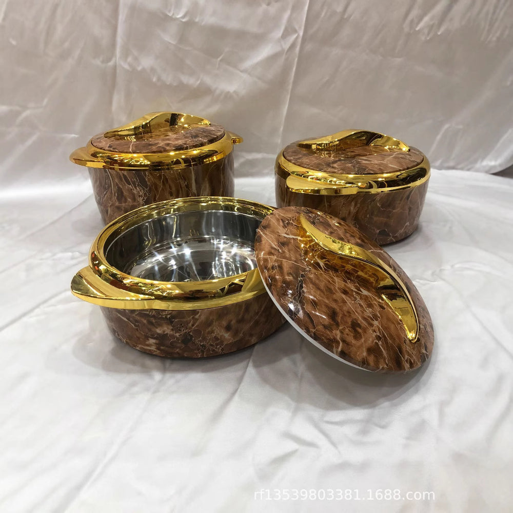 Factory price food warmeexport3pcsexporthot selling africa 1500ml2000ml2500ml round insulation