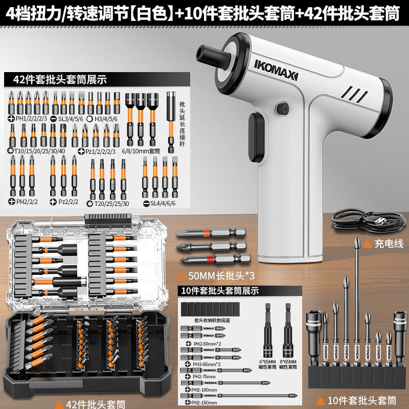 Ready-to-ship electric screwdriver, handheld drill, small multifunctional cordless mini screwdriver tool set