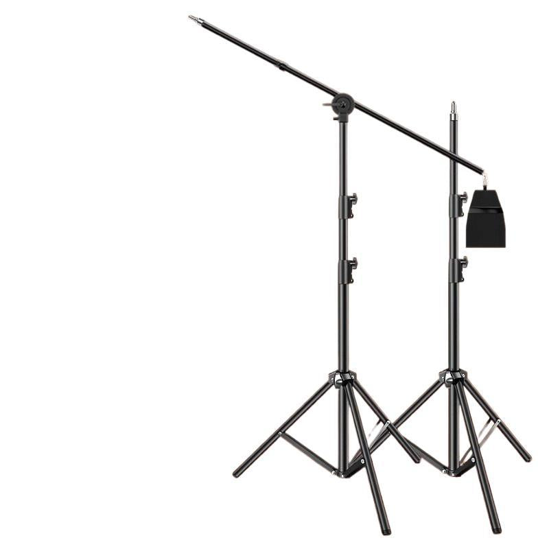 2.8m photography light stand horizontal arm professional studio fill light c-type ceiling light bracket telescopic tripod suitable for godox