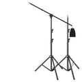2.8m photography light stand horizontal arm professional studio fill light c-type ceiling light bracket telescopic tripod suitable for godox
