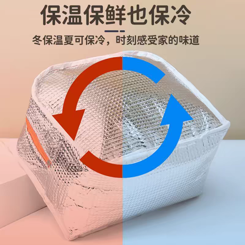 Lunch box bag, handbag, office worker with rice bag, primary school student lunch box bag, portable bento bag, bento bag, thermal insulation bag