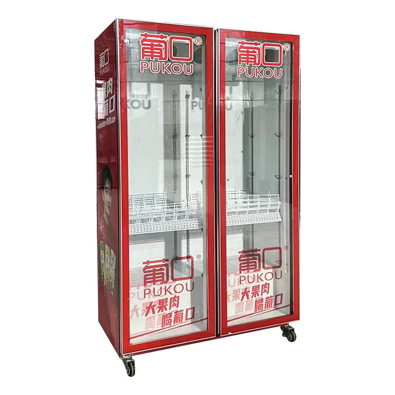 Large single door beer cabinet bar refrigerated display cabinet commercial refrigerator supermarket fresh-keeping cabinet freezer beverage cabinet quick cooling
