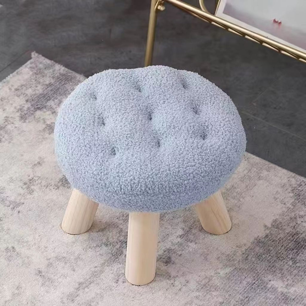 For homeflower low stool popular cloud stool sofa living room kids cute girls bedroom biscuit low stool shoe changing