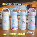 Cartoon kids thermos cup 316 ceramic liner high appearance large capacity double drinking cup portable student straw water cup