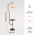 American retro floor lamp - bedside lamp for bedroom, decorative accent for living room sofa, multifunctional standing floor lamp for hotel rooms