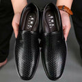 Genuine soft leather men's leather shoes summer leather sandals men's hollow-out clogs casual leather sandals breathable men's shoes