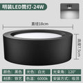 Ceiling model-black shell- 6inch -24w-white light 6000k