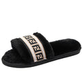 furry slippers for women amazon exportplus size flat heel heattech flip-flops for women popular graffiti furry shoes