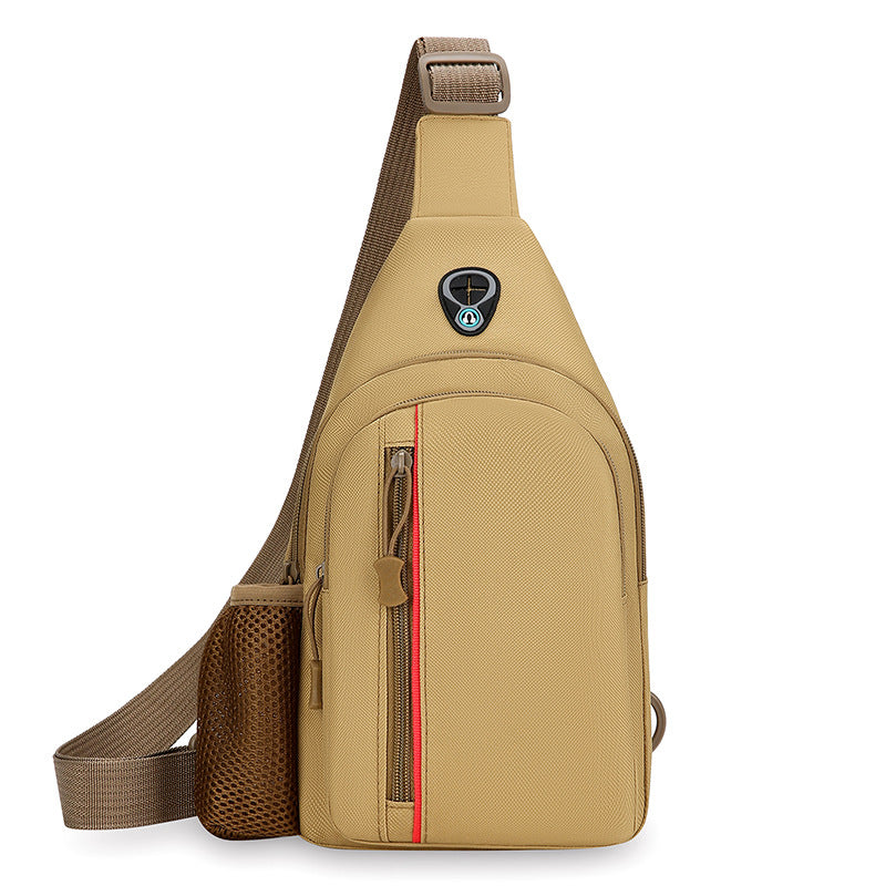 New Men's Crossbody Breast Bag Single Shoulder Satchel Small Backpack Multifunctional Trend Casual Outdoor Satchel Travel Bag
