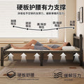 Solid wood folding bed single bed home hard board bed simple patchwork bed iron steel wood bed adult bed
