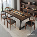 New chinoiserie tea table all-in-one complete set with chair casual coffee table for home living room tea table iron leg board table tea table