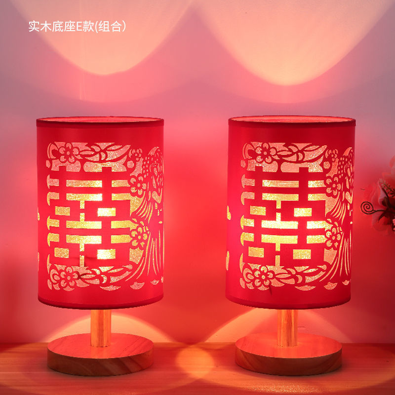 Warm and romantic wedding room wedding bedside night light bedroom table lamp simple modern breastfeeding wedding gift everbright lamp