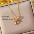Stylisheasiest for matchbest selling copper inlaid zirconium tassel necklace accessible luxuryniche style women's fashionelegant non-fading clavicle chain jewelry