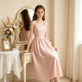 Youth dress french floral suspender skirt lace retro sweet new niche styleclassyelegant silm