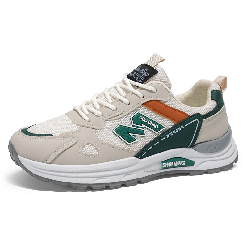 Springnew arrival single mesh cut out breathable dad shoes student easiest for match soft bottom shoes men's non-slipabrasion resistantcasual men's shoes