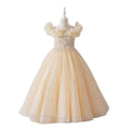 Girls' dresses  new high-end children's birthday tulle dress little girl host children's day piano performance costume