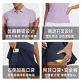 Summer t-shirt tennis wear, quick-drying, breathable, high-waisted sports skirt, running yoga anti-exposure tennis skirt suit for women
