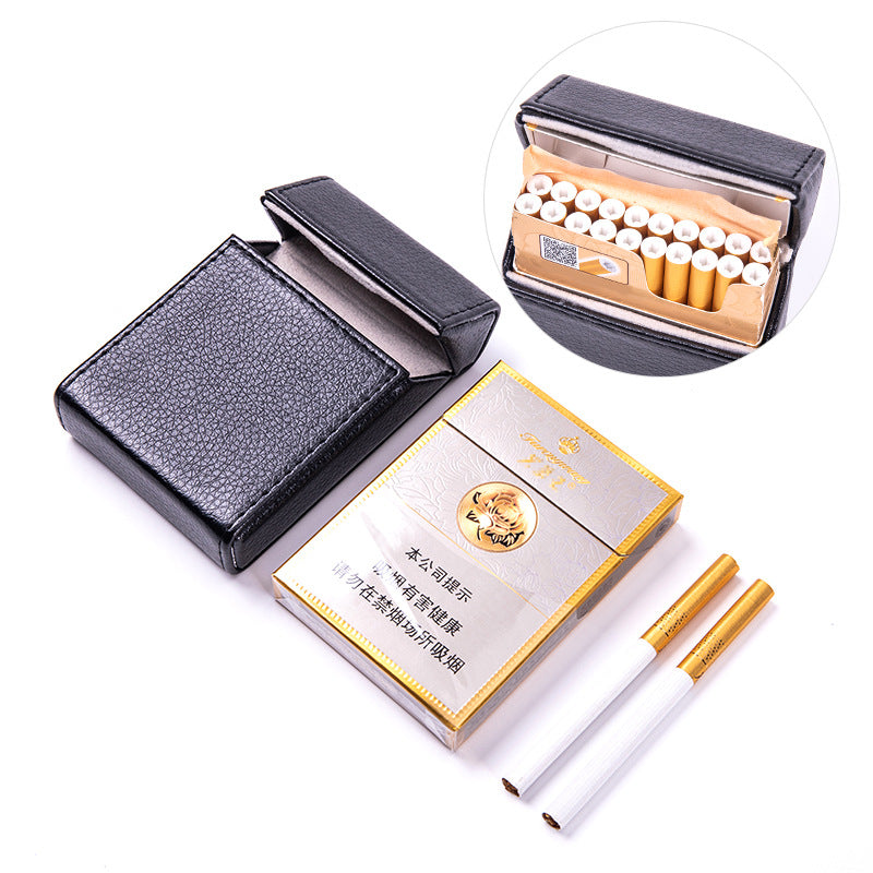 Medium cigarette box 20 pcs portable creative leather soft cigarette case soft cigarette bag cover personalized gift cigarette set cigarette case