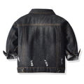New arrival: children's denim jacket - stylish ripped design for boys and girls. wholesale and dropshipping available