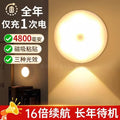 Human body sensor light bedroom sleeping light for home aisle smart bedside aisle light sound and light control rechargeable night light