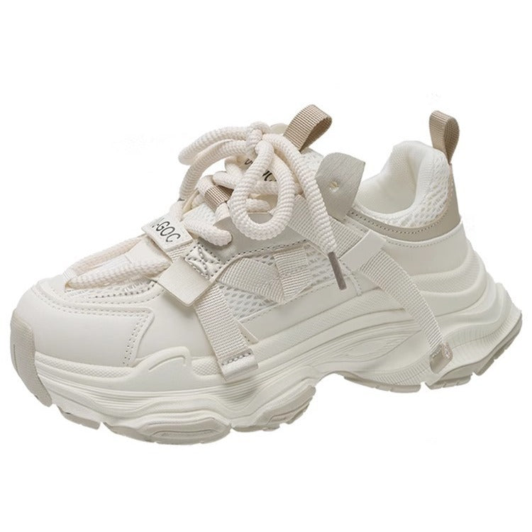 2026 new women's chunky sneakers: trendy dad shoes, platform, height increasing, slimming, versatile casual athletic shoes, lightweight student shoes