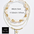 Wholesale seashell necklace sets - european & american style, ocean beach theme, bohemian white seed bead choker necklaces