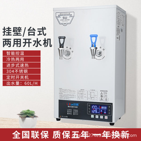 Lixue hot and cold dual-purpose stepping water machine water heater water boiler milk tea shop commercial wall-mounted automatic two