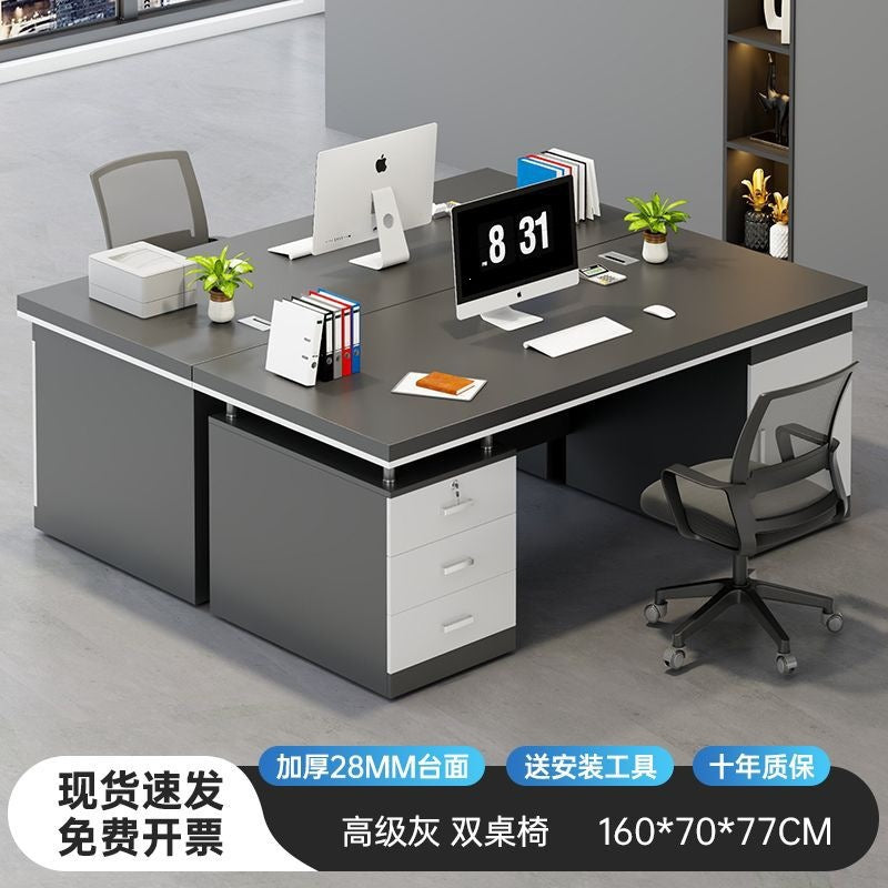 Office desk - minimalist modern design, suitable for employees, home use, students, and renters. bedroom desktop computer desk, freestanding