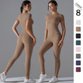 New solid color double-sided brushed fleece high-stretch breathable yoga set - women's running, fitness, and workout yoga outfit