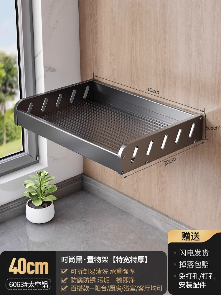 White balcony, washing machine rack above the laundry pool, no punching, wall hanging, living room, bedroom, flower storage shelf