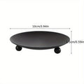European retro minimalist wavy iron candle holder with electronic candles for a romantic ambiance in living room or dining table