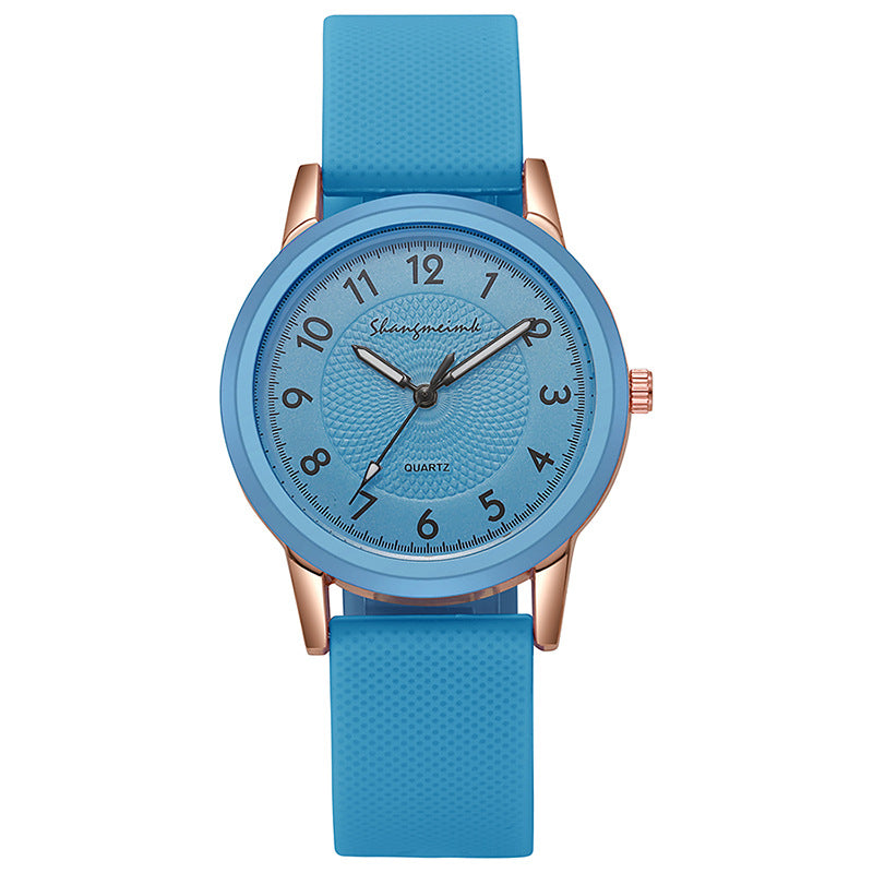 New silicone strap student watch, popular quartz watch for women, wholesale from manufacturer (xiaohongshu trend)