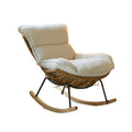 Rocking chair recliner lazy sofa adult sleepable casual balcony rattan sofa chair 2025 new leisure chair