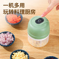 Garlic masher for homesmall electric garlic masher kitchen wireless meat grinder infant portable food supplement food processor