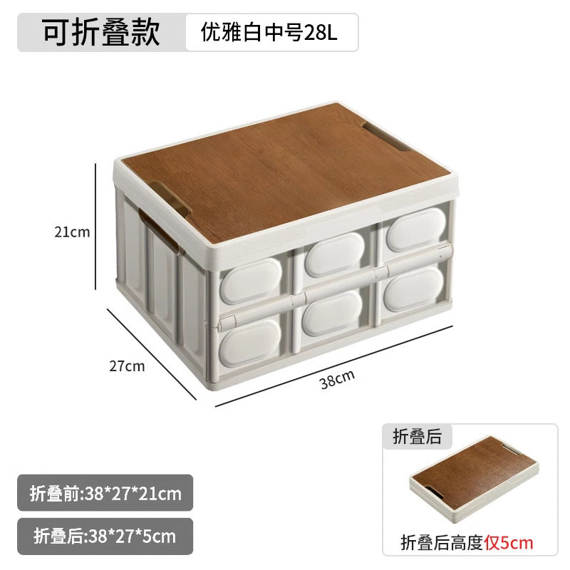 Outdoor camping folding storage box, clothes organizer, household storage container, picnic organizer, car trunk organizer