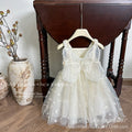 summer new girls' butterfly wing fashion haute couture butterfly soft gauze suspender dress princess dress wholesale
