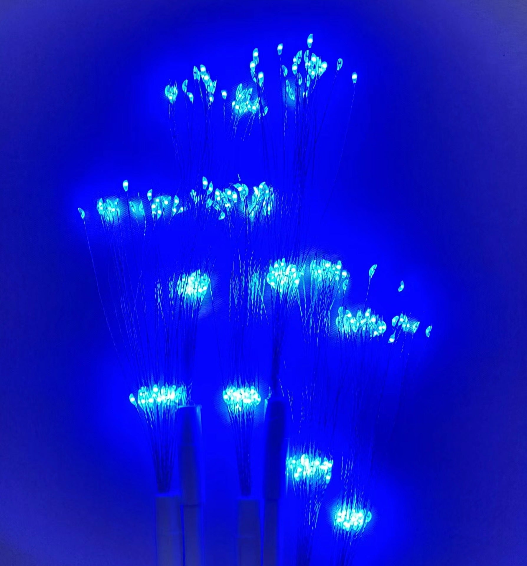 Wedding scene layout creative fireworks row and insert road guide window photography stage decoration LED copper wire smoke lamp