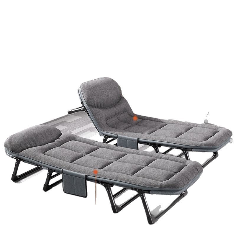 Foldable bed office nap chair handy gadget portable hospital companion nap bed single nap bed lightweight balcony