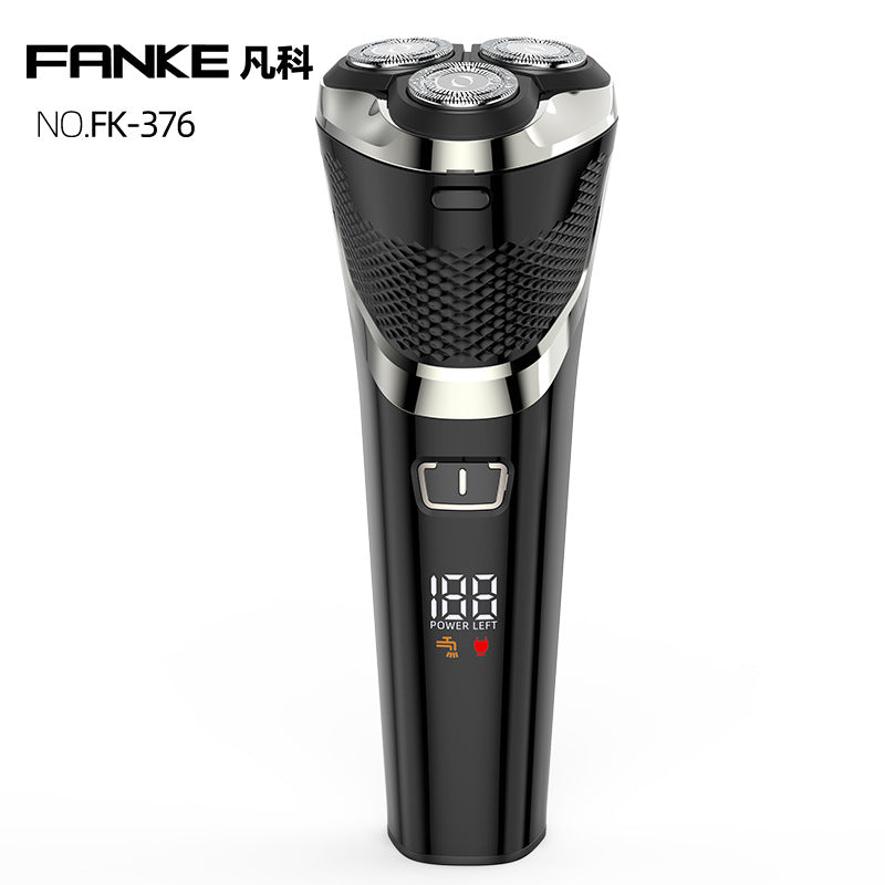 exclusive rotary shaver for men, electric razor with three blades, fully washable, wet and dry dual-use