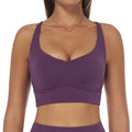 brushed tight back yoga bra cross thin strap sports vest running fitness quick-drying intimates7025