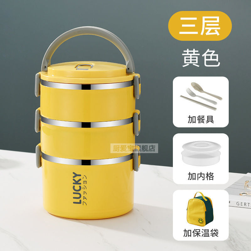Insulated lunch box for office workers, extra long insulated lunch bucket, stainless steel insulated bucket bag, lunch box, lunch box for female students