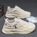 2025 spring new men's breathable mesh sneakers - trendy, versatile chunky sole athletic shoes - casual dad shoes