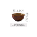 Retro casual kiln style ceramic special-shaped bowls, plates, household fruit salad bowls, ceramic steak plates, fish plates, vegetable plates