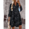 Amazon summer european style casual minimalist elegant bohemian romantic vacation v-neck dress for women