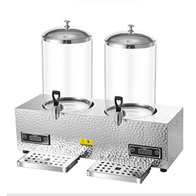 Milk tripod, hotel restaurant glass milk tripod coffee tripod numerical control heating stainless steel hot and cold tripod, juice tripod